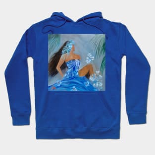 Blue Sarong Hoodie